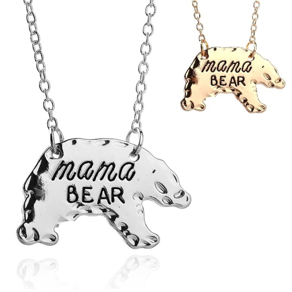 mama bear necklace silver